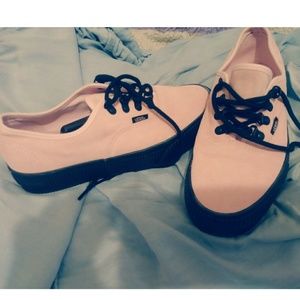 Vans Authentic Platform Embossed Chalk Pink/Bk 